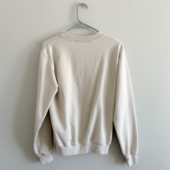 Champion Embroidered Butterfly Sweatshirt in Cream - Picture 2 of 5